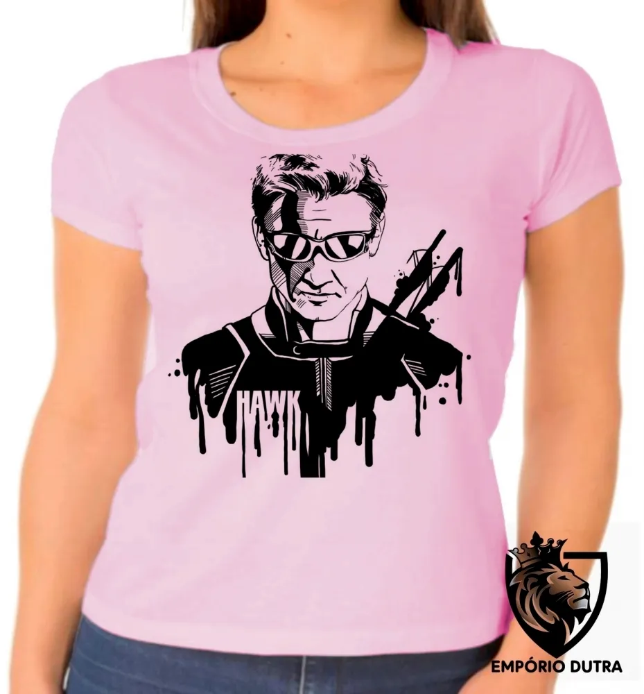 Baby look blusa feminina Gavião Arqueiro Vingadores avengers Imagem