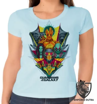 Baby look blusa feminina Guardiões da Galáxia colorido - Foto 2