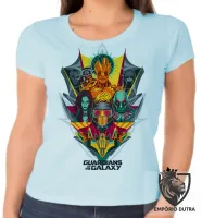 Baby look blusa feminina Guardiões da Galáxia colorido - Foto 2