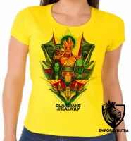 Baby look blusa feminina Guardiões da Galáxia colorido - Foto 3