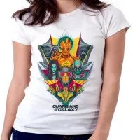 Baby look blusa feminina Guardiões da Galáxia colorido - Foto 5