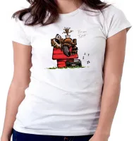 Baby look blusa feminina Guardiões da Galáxia Rocket Groot Snoopy - Foto 5