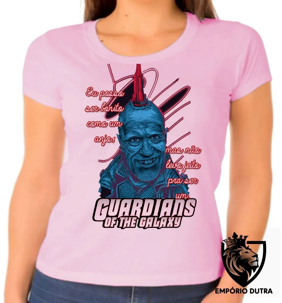 Baby look blusa feminina Guardiões da Galáxia Yondu anjo