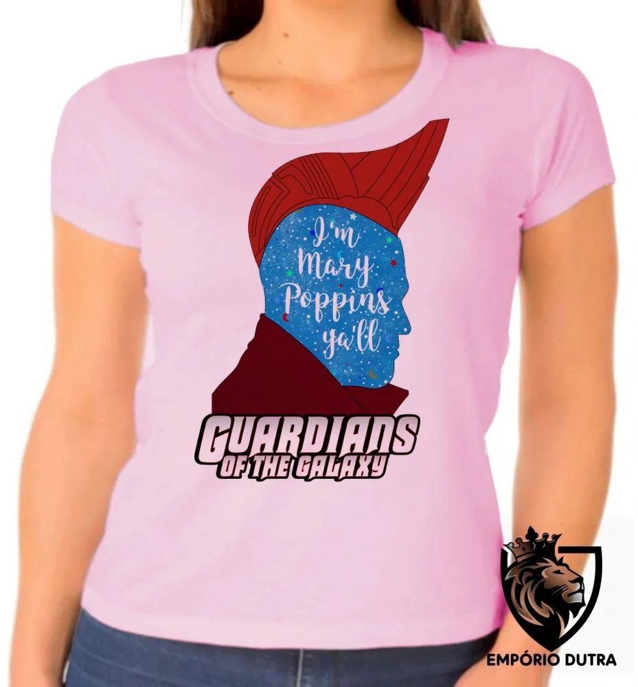 Baby look blusa feminina Guardiões da Galáxia Yondu perfil Imagem