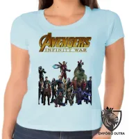 Baby look blusa feminina guerra infinita vingadores avengers - Foto 2