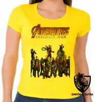 Baby look blusa feminina guerra infinita vingadores avengers - Foto 3