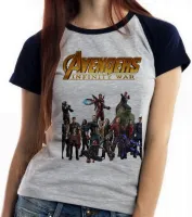 Baby look blusa feminina guerra infinita vingadores avengers - Foto 4