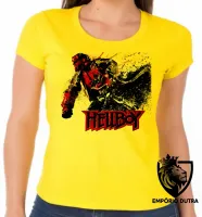 Baby look blusa feminina Hellboy ataque super herói - Foto 3
