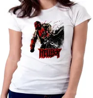 Baby look blusa feminina Hellboy ataque super herói - Foto 5