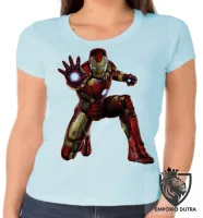 Baby look blusa feminina homem de ferro iron man marvel - Foto 2