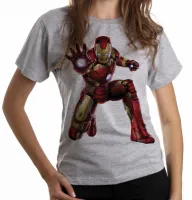 Baby look blusa feminina homem de ferro iron man marvel - Foto 6