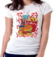 Baby look blusa feminina Homem ferro aranha deadpool - Foto 5