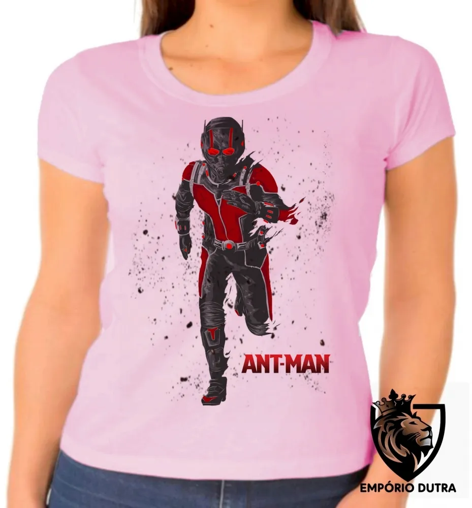 Baby look blusa feminina Homem Formiga herói marvel Imagem