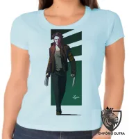 Baby look blusa feminina Logan Wolverine desenho - Foto 2