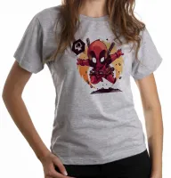 Baby look blusa feminina dead pool super herói marvel - Foto 6