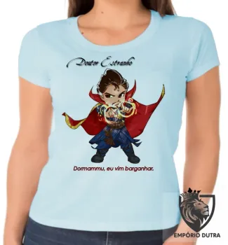 Baby look blusa feminina Doutor Estranho super herói marvel - Foto 2