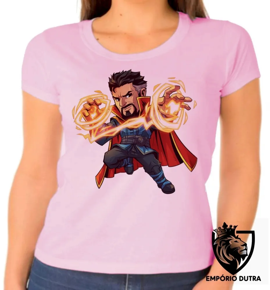 Baby look blusa feminina doutor estranho vingadores avengers Imagem