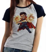 Baby look blusa feminina doutor estranho vingadores avengers - Foto 5
