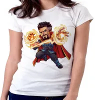 Baby look blusa feminina doutor estranho vingadores avengers - Foto 6