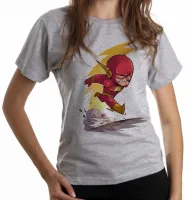 Baby look blusa feminina flash liga justiça super herói - Foto 4