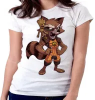 Baby look blusa feminina GROOT ROCKET marvel guardiões - Foto 5