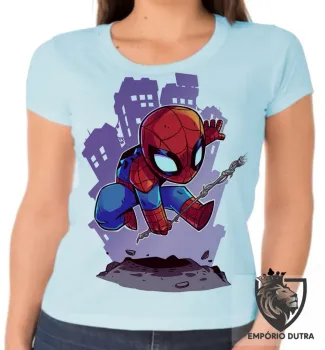 Baby look blusa feminina HOMEM ARANHA spiderman - Foto 2