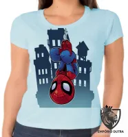 Baby look blusa feminina HOMEM ARANHA vingadores - Foto 2