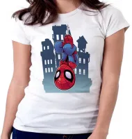 Baby look blusa feminina HOMEM ARANHA vingadores - Foto 5
