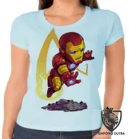Baby look blusa feminina HOMEM FERRO iron man marvel - Foto 2
