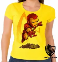 Baby look blusa feminina HOMEM FERRO iron man marvel - Foto 3