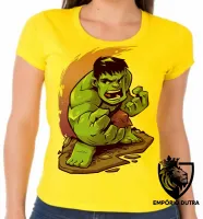 Baby look blusa feminina HULK marvel vingadores - Foto 3