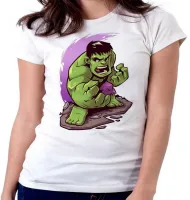 Baby look blusa feminina HULK marvel vingadores - Foto 5