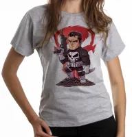 Baby look blusa feminina JUSTICEIRO marvel punisher - Foto 6