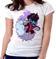 Baby look blusa feminina noturno x men mistica marvel - Foto 5