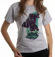 Baby look blusa feminina PANTERA negra black panther - Foto 6