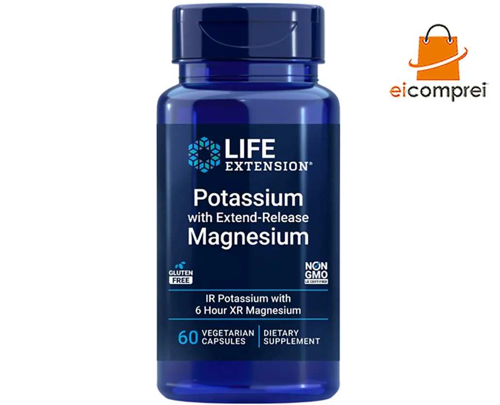 Life Extension Potassium With Extend-release Magnesium 60cap Imagem