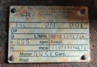 Bomba de Engrenagem Sanitária Inóx para Produtos Viscosos Motor 5cv 8 polos - Cód. 1115 - Foto 8