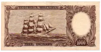 Argentina - 500 Pesos - Cédula Estrangeira - BC - Obs.: com pequeno rasgo - Foto 2