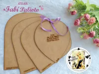 G1.630  Gabarito de Moldes  em MDF Rosa Gigante  - By Fada Caldeirini