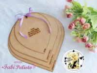 G1.630  Gabarito de Moldes  em MDF Rosa Gigante  - By Fada Caldeirini - Foto 2