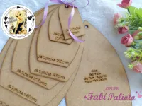 G1.631  Gabarito de Moldes  em MDF Dália Gigante  - By Fada Caldeirini - Foto 2