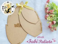 G1.645  Gabarito de Moldes  em MDF Girassol Gigante  - By Fada Caldeirini