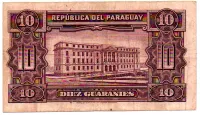 Paraguai - 10 Guaraníes - Cédula Estrangeira - MBC - Foto 2