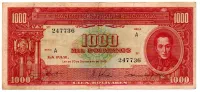 Bolívia - 1000 Bolivianos - Cédula Estrangeira - MBC