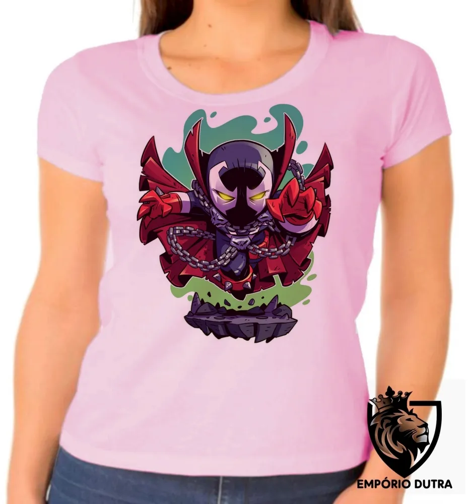 Baby look blusa feminina SPAWN soldado do inferno herói Imagem