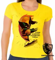 Baby look blusa feminina Wolverine logan marvel x men herói - Foto 4