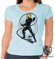Baby look blusa feminina Motoqueiro Fantasma corrente ghost rider - Foto 2