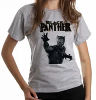 Baby look blusa feminina pantera negra black panther avengers - Foto 6