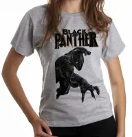 Baby look blusa feminina pantera negra black panther vingadores - Foto 6