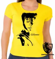 Baby look blusa feminina Perfil Logan Wolverine x men marvel - Foto 3